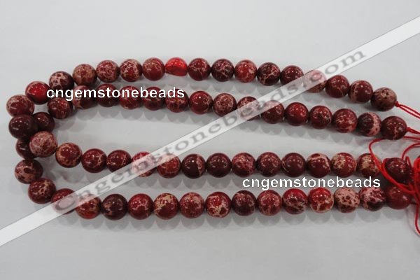 CDE823 15.5 inches 10mm round dyed sea sediment jasper beads wholesale