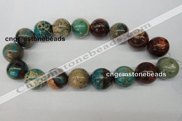 CDS29 15.5 inches 24mm round dyed serpentine jasper beads