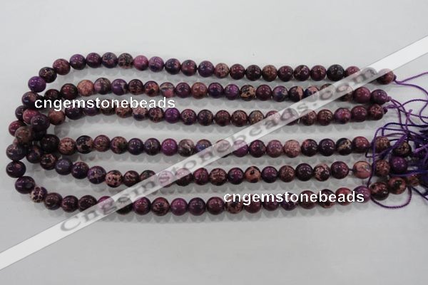 CDT832 15.5 inches 8mm round dyed aqua terra jasper beads wholesale