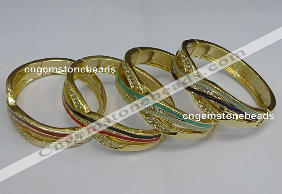 CEB130 17mm width gold plated alloy with enamel bangles wholesale