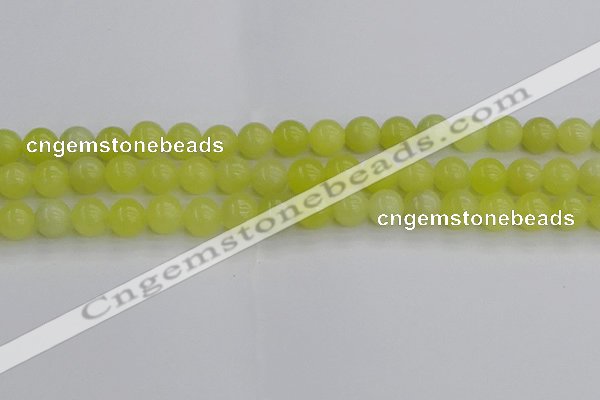 CEJ202 15.5 inches 8mm round lemon jade beads wholesale