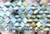 CFG1615 15 inches 8mm four leaf clover colorful amazonite beads