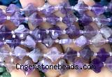 CFG1751 15 inches 10mm four leaf clover amethyst gemstone beads