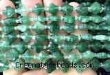 CFG1753 15 inches 10mm four leaf clover green strawberry quartz beads