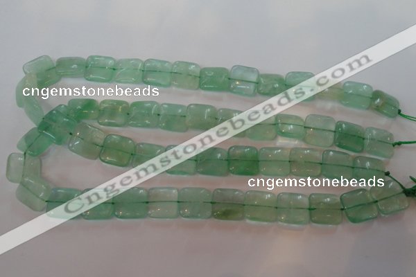 CFL868 15.5 inches 14*14mm square green fluorite gemstone beads