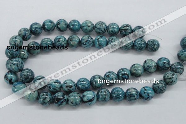 CFS106 15.5 inches 16mm round blue feldspar gemstone beads