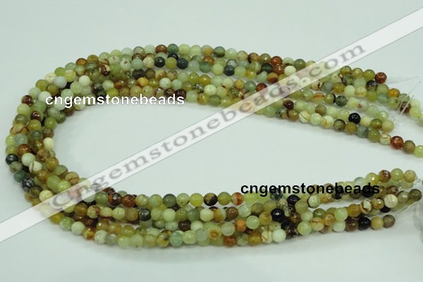 CFW02 15.5 inches 6mm faceted round flower jade beads wholesale