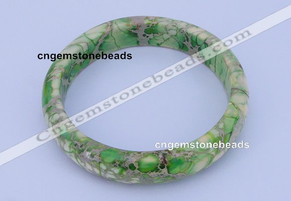 CGB207 Inner diameter 60mm fashion dyed imperial jasper gemstone bangle