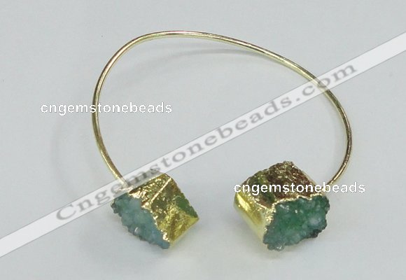 CGB780 13*18mm - 15*20mm freeform druzy agate gemstone bangles