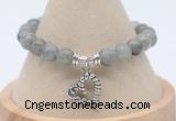 CGB7824 8mm labradorite bead with luckly charm bracelets whoelsale