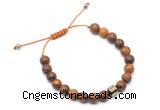 CGB9029 8mm, 10mm elephant skin jasper & drum hematite adjustable bracelets