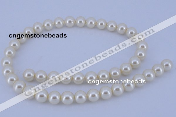 CGL28 5PCS 16 inches 16mm round dyed glass pearl beads wholesale