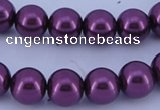 CGL340 5PCS 16 inches 20mm round dyed plastic pearl beads wholesale