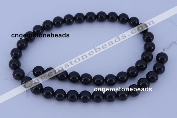 CGL902 10PCS 16 inches 4mm round heated glass pearl beads wholesale