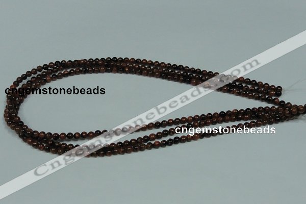 CGS200 15.5 inches 4mm round blue & brown goldstone beads wholesale