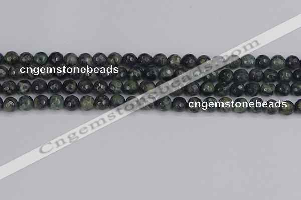 CKJ311 15.5 inches 6mm faceted round kambaba jasper beads