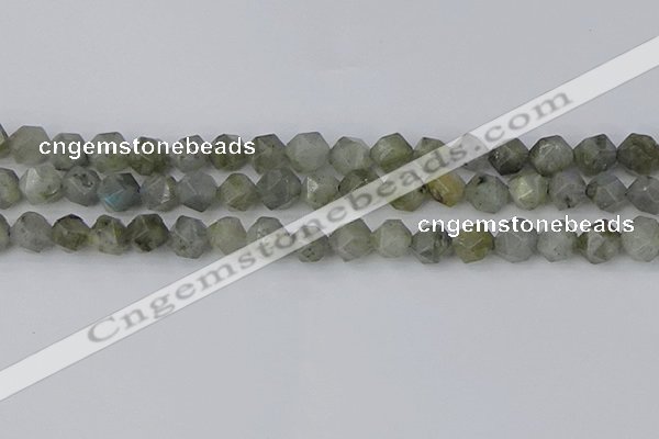 CLB994 15.5 inches 10mm faceted nuggets labradorite gemstone beads