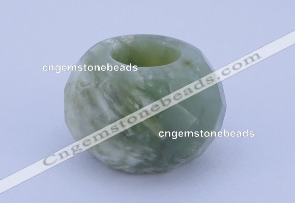 CLO12 19*30mm faceted rondelle loose New jade gemstone beads wholesale