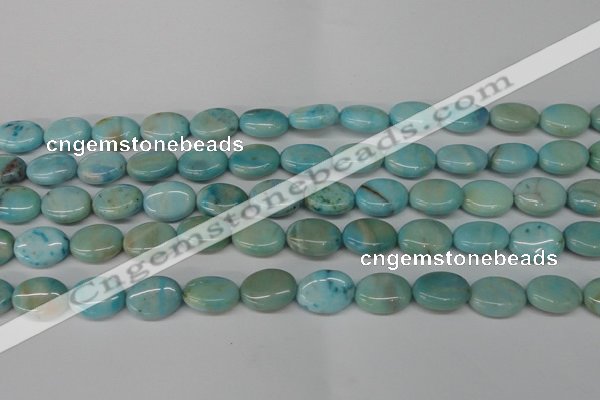 CLR372 15.5 inches 10*14mm oval dyed larimar gemstone beads