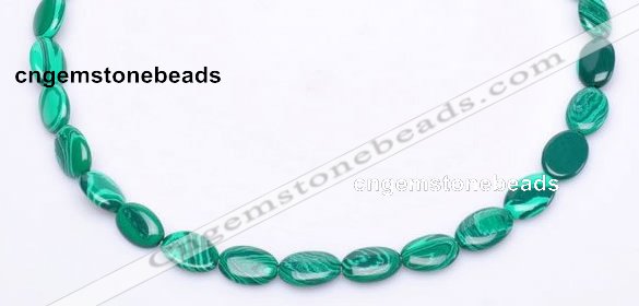 CMA01 10*13mm flat oval imitate malachite beads Wholesale