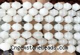 CME600 15 inches 10*11mm bicone Angola clear quartz beads