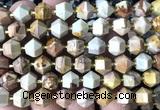 CME822 15 inches 8*10mm faceted bicone African agate beads