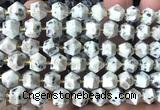 CME853 15 inches 8*10mm faceted bicone sesame jasper beads