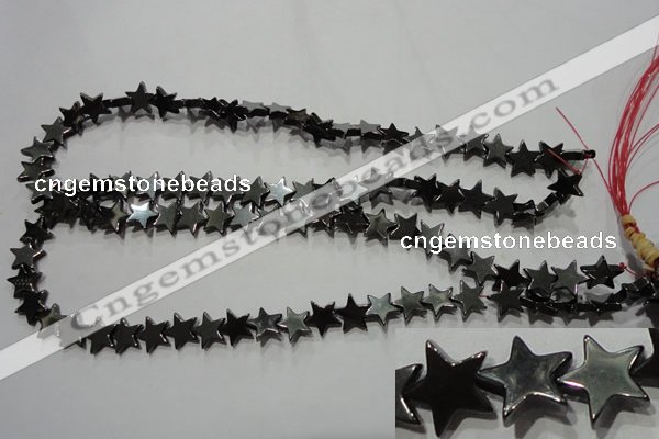 CMH177 15.5 inches 10*10mm star magnetic hematite beads wholesale