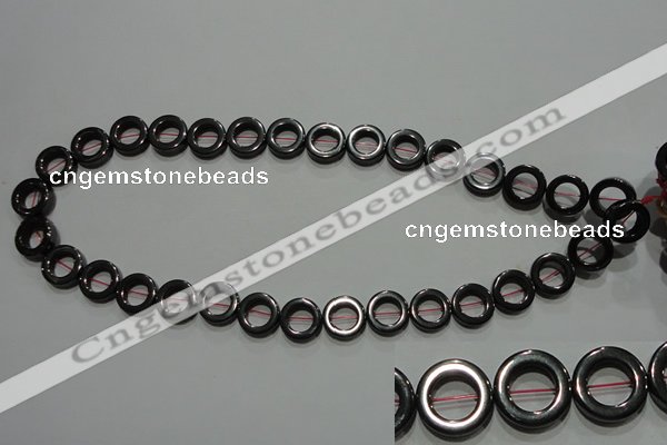 CMH179 15.5 inches 12mm donut magnetic hematite beads wholesale