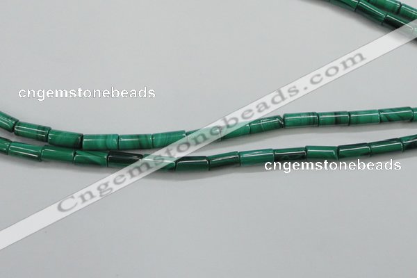 CMN410 15.5 inches 4*9mm tube natural malachite beads wholesale