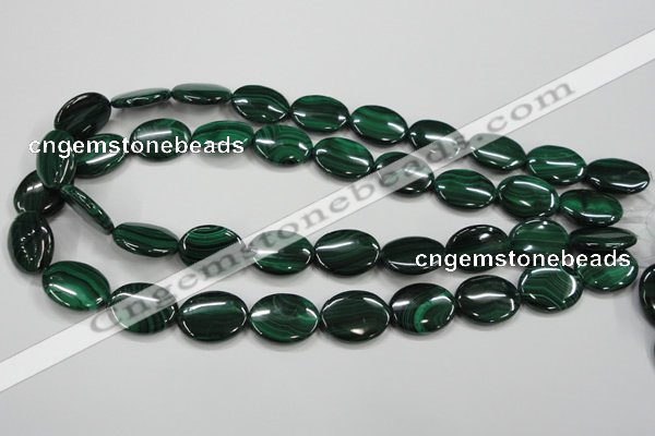 CMN436 15.5 inches 15*20mm oval natural malachite beads wholesale