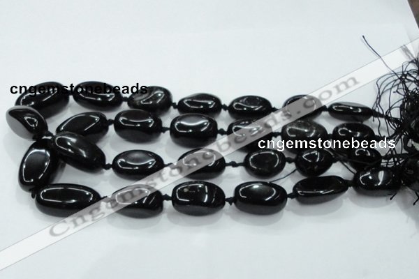 CNG352 15.5 inches 15*20mm - 20*35mm nuggets obsidian beads