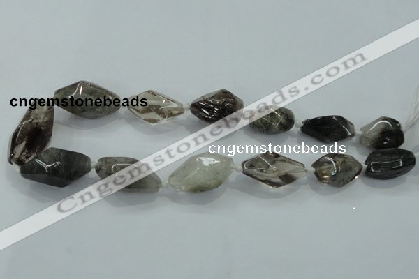 CNG410 15.5 inches 15*20mm - 20*35mm nuggets quartz beads