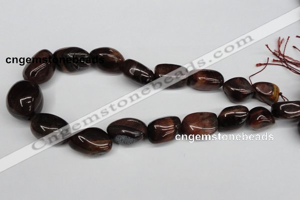 CNG93 15.5 inches 15*20mm - 20*30mm nuggets tiger eye gemstone beads