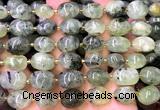 CNG9310 15 inches 10*14mm - 13*18mm nuggets green rutilated quartz beads