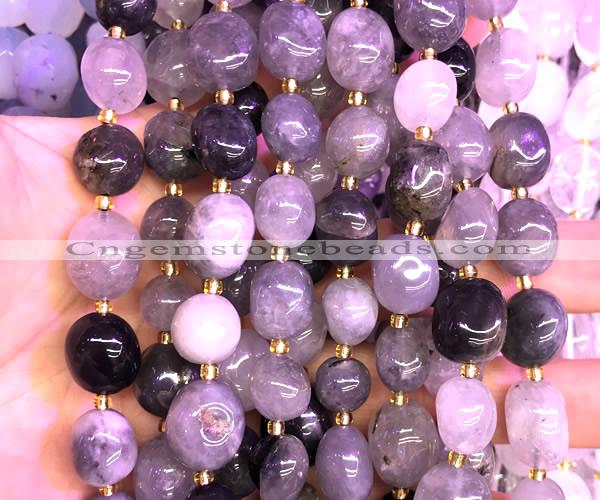 CNG9312 15 inches 10*14mm - 13*18mm nuggets cloudy quartz beads