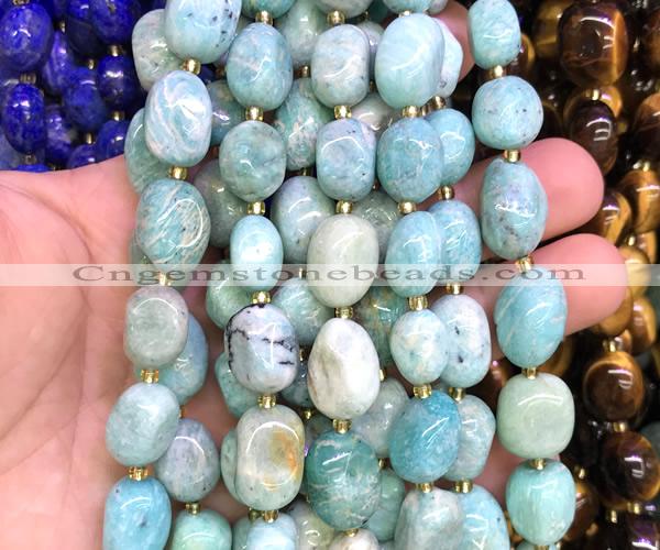 CNG9321 15 inches 10*14mm - 13*18mm nuggets amazonite beads