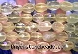 CNG9354 15 inches 12*16mm - 15*20mm faceted nuggets lemon quartz beads