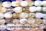 CNG9355 15 inches 12*16mm - 15*20mm faceted nuggets citrine beads