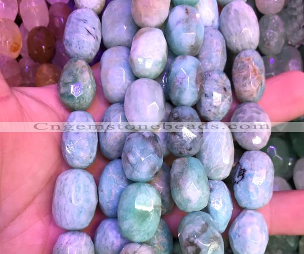 CNG9368 15 inches 12*16mm - 15*20mm faceted nuggets amazonite beads