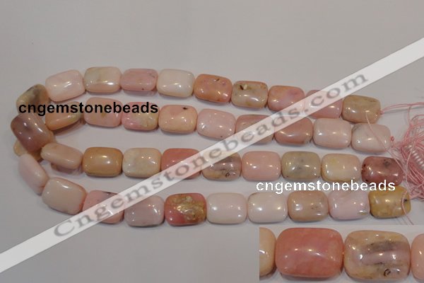 COP1035 15.5 inches 15*20mm rectangle natural pink opal gemstone beads