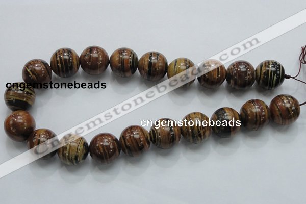 COP200 15.5 inches 20mm round natural brown opal gemstone beads