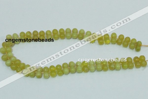 COP355 15.5 inches 8*16mm bone shape yellow opal gemstone beads