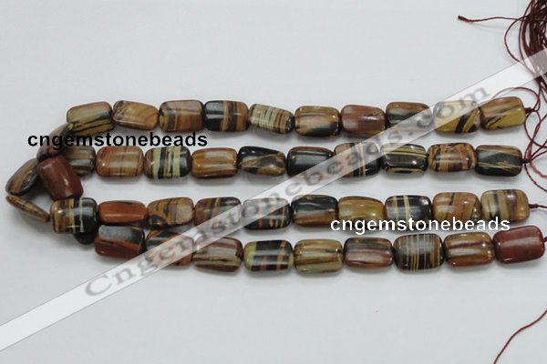 COP432 15.5 inches 13*18mm rectangle natural brown opal gemstone beads