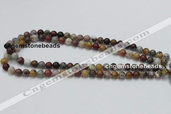 COS39 15.5 inches 8mm round ocean stone beads wholesale