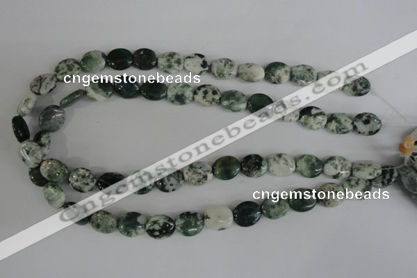 COV100 15.5 inches 12*14mm oval tree agate beads wholesale