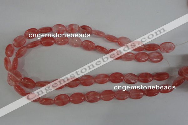 COV110 15.5 inches 12*16mm oval cherry quartz beads wholesale