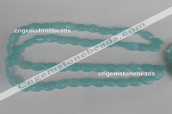 COV61 15.5 inches 10*14mm oval candy jade beads wholesale