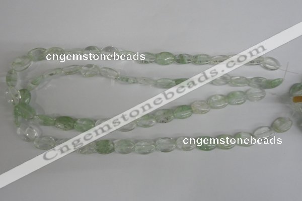 COV92 15.5 inches 10*14mm oval watermelon green beads wholesale