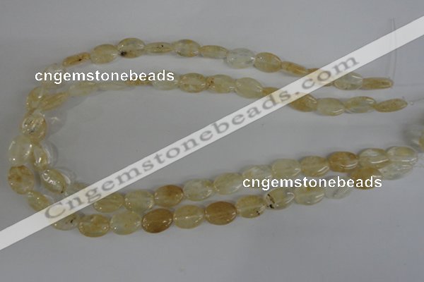 COV93 15.5 inches 10*14mm oval watermelon yellow beads wholesale